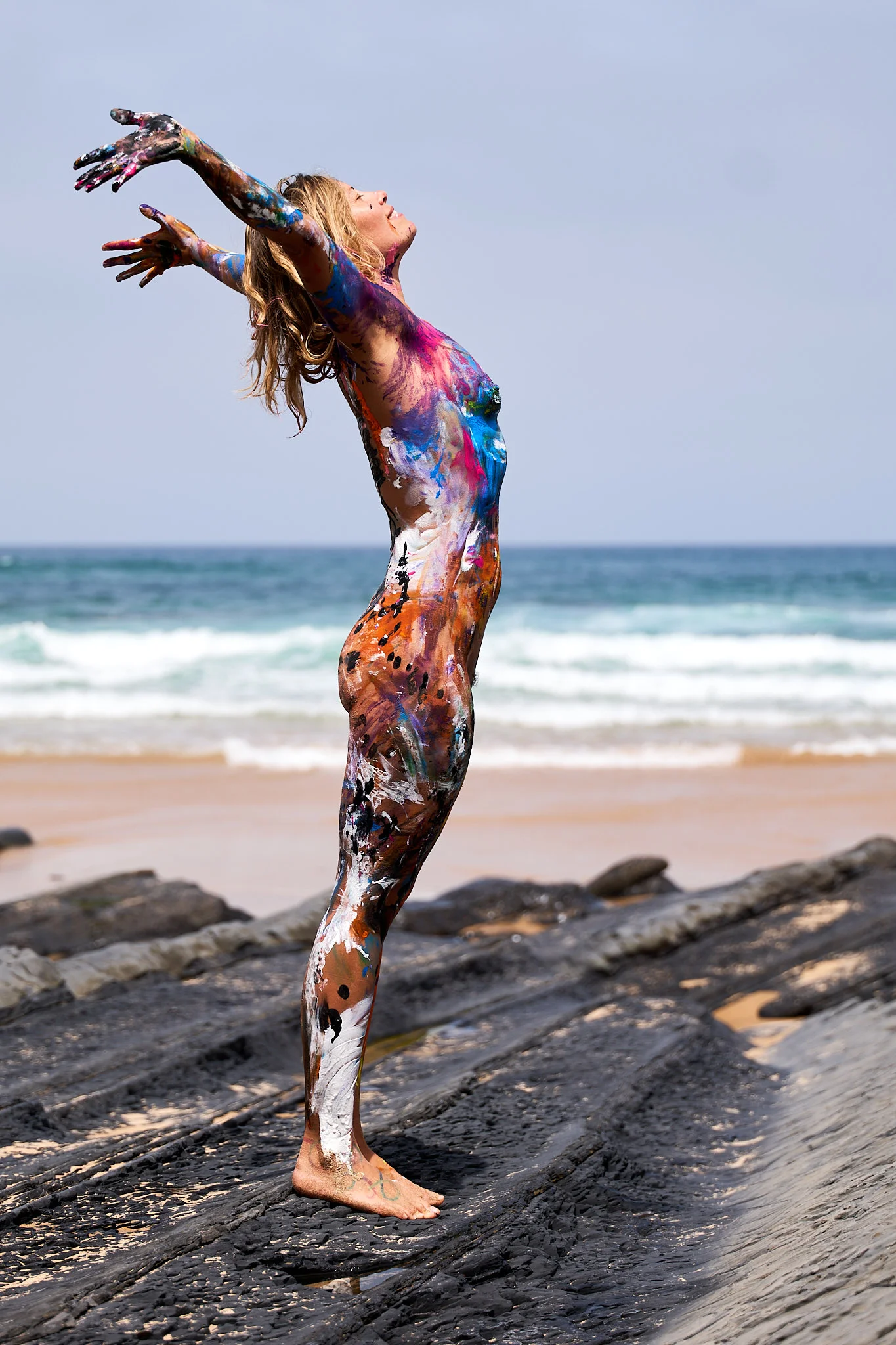 Beach Body Painting