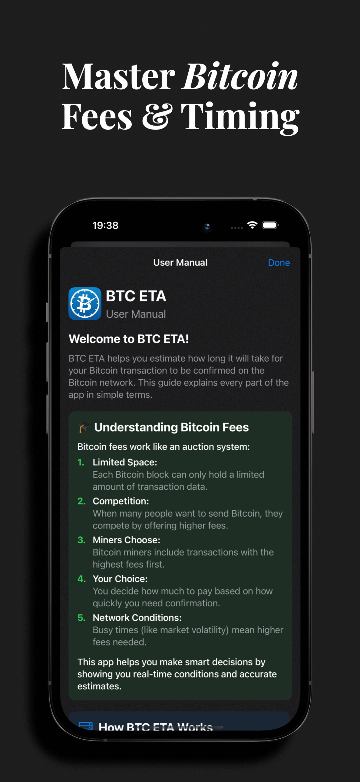 BTC ETA Bitcoin Fee Manual BTC ETA Bitcoin Fee Manual